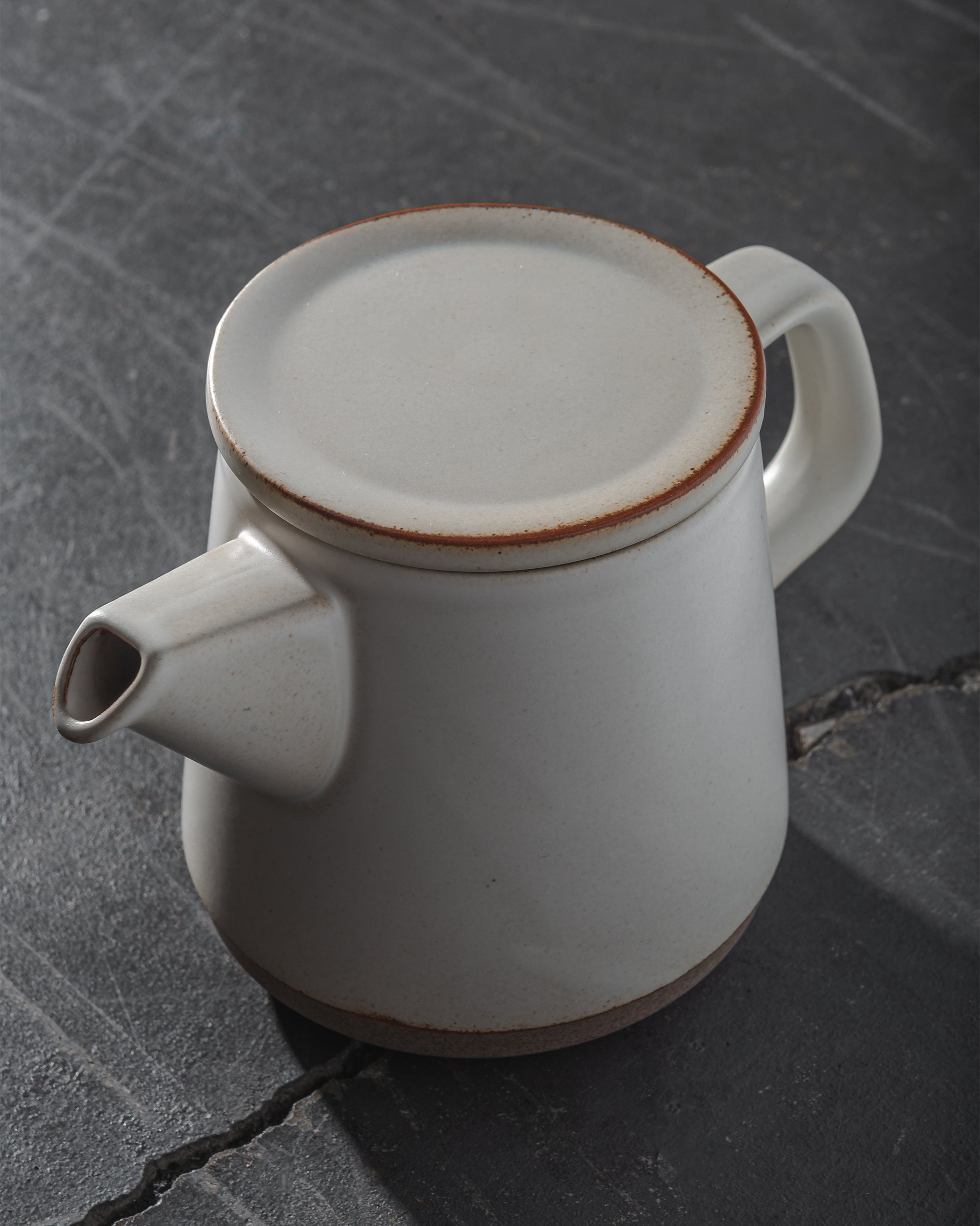Kinto Porcelain Leaves to Tea Teapot, White Tea Pot