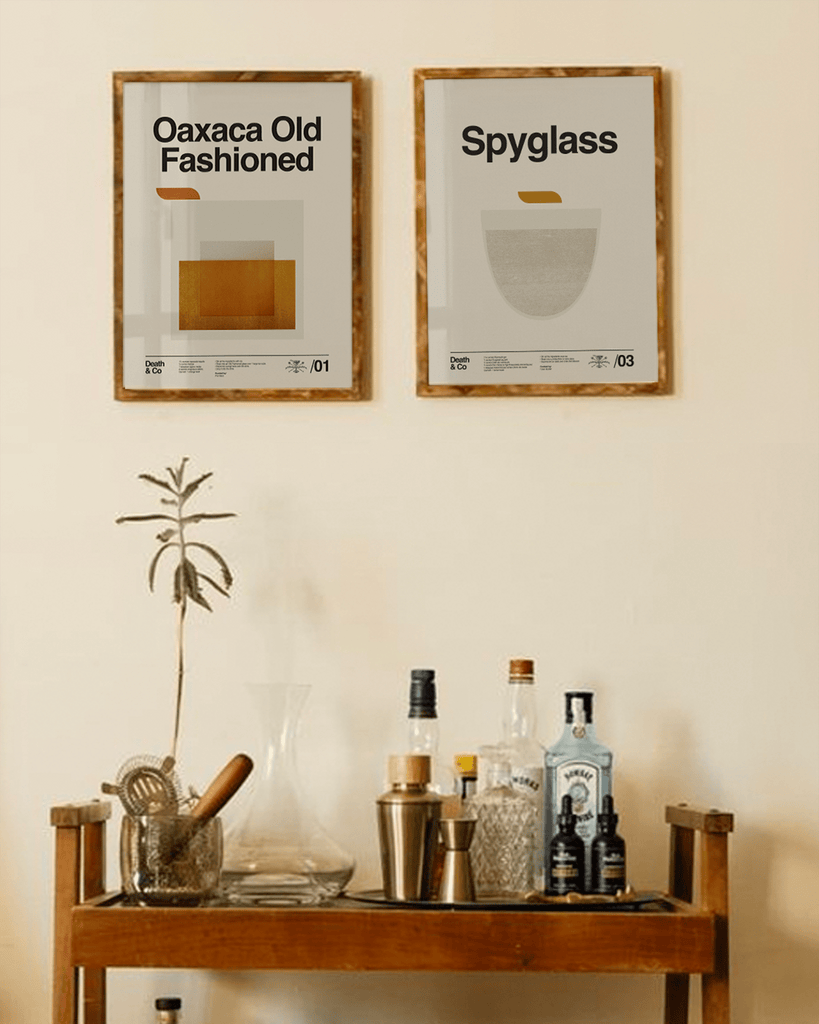 WALL ART Death & Co x Sandgrain Studio Oaxaca Old-Fashioned Poster