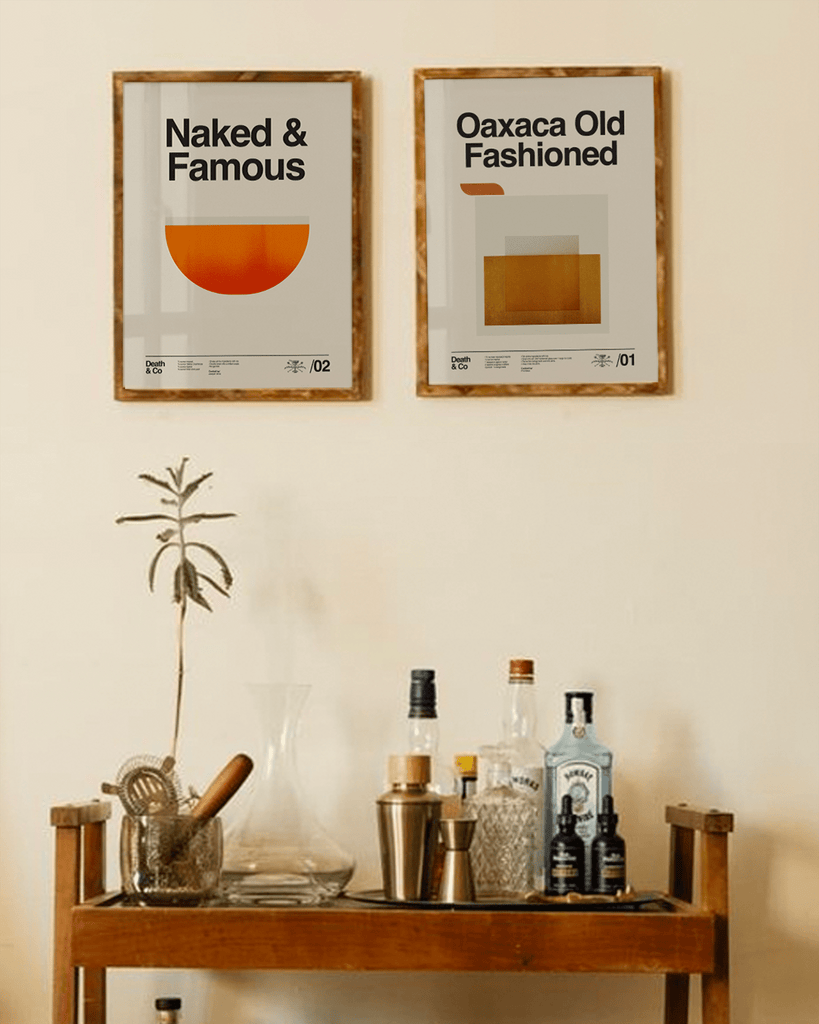 WALL ART Death & Co x Sandgrain Studio Oaxaca Old-Fashioned Poster