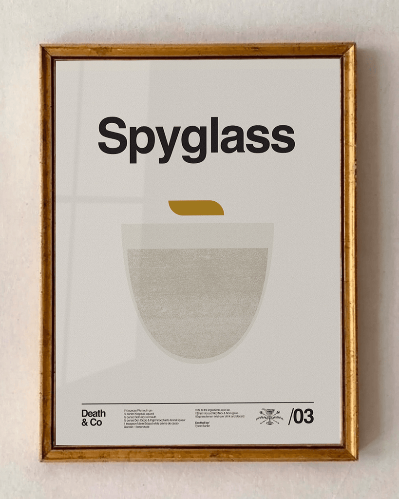 WALL ART Death & Co x Sandgrain Studio Spyglass Poster